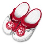 personalized atlanta hawks striped accents clog best selling