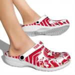 personalized atlanta hawks zigzag paint burst clog best selling