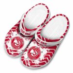personalized atlanta hawks zigzag paint burst clog best selling