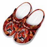 personalized ball state cardinals autumn leaves clog best selling