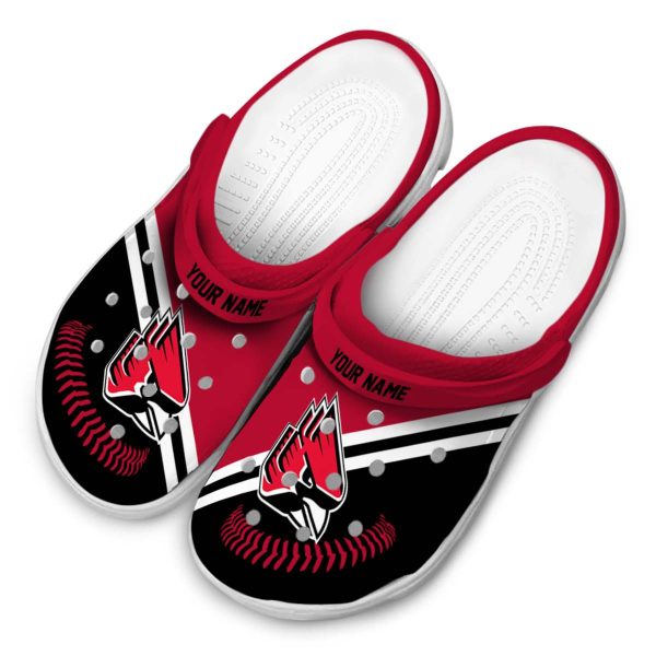 personalized ball state cardinals baseball motif clog latest model
