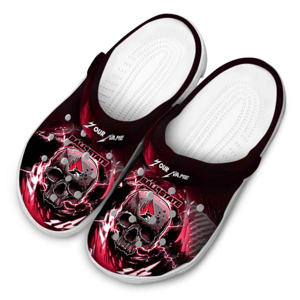 personalized ball state cardinals gothic skull clog latest model