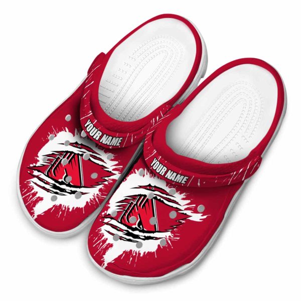 personalized ball state cardinals splash motif background clog latest model