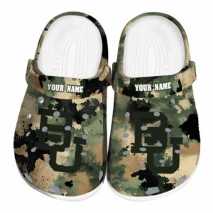 personalized baylor bears camouflage craze clog best selling