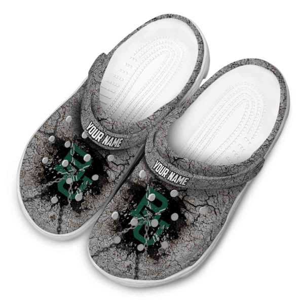 personalized baylor bears cracked ground texture clog latest model