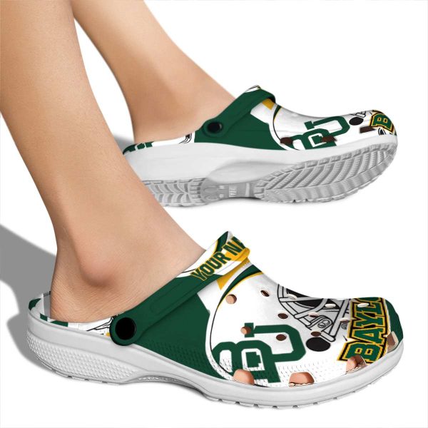 personalized baylor bears football helmet clog fashion forward