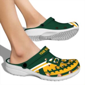 personalized baylor bears football motif clog fashion forward