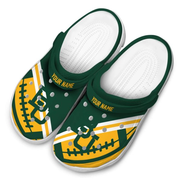 personalized baylor bears football motif clog latest model