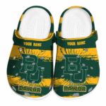 personalized baylor bears paint splatter graphics clog best selling