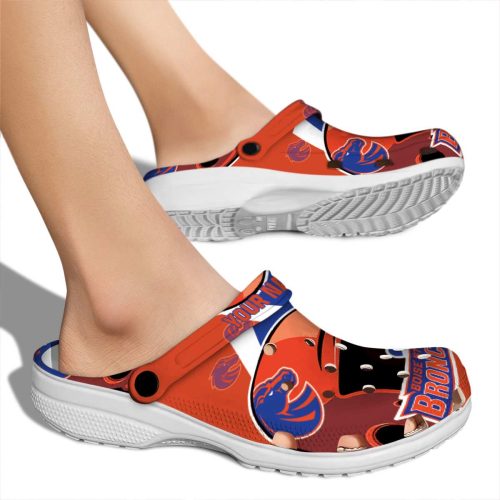personalized boise state broncos baseball helmet clog fashion forward