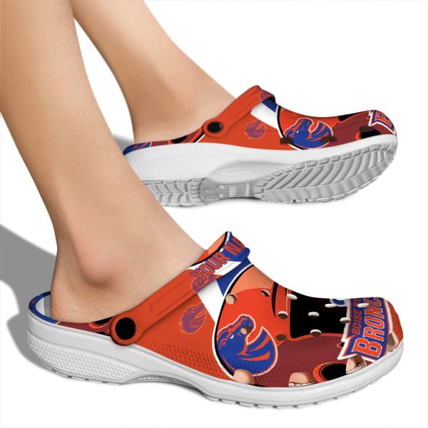personalized boise state broncos baseball helmet clog fashion forward