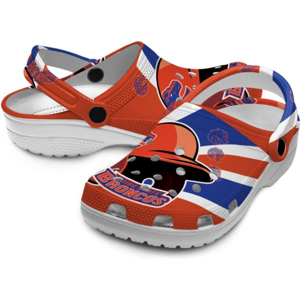 personalized boise state broncos baseball helmet clog high quality