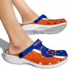 personalized boise state broncos vertical stripes clog best selling