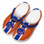 personalized boise state broncos vertical stripes clog best selling
