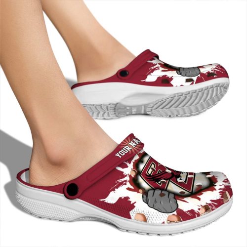 personalized boston college eagles gripping hand clog fashion forward