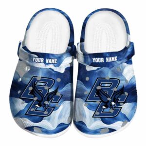 personalized boston college eagles ocean waves clog best selling