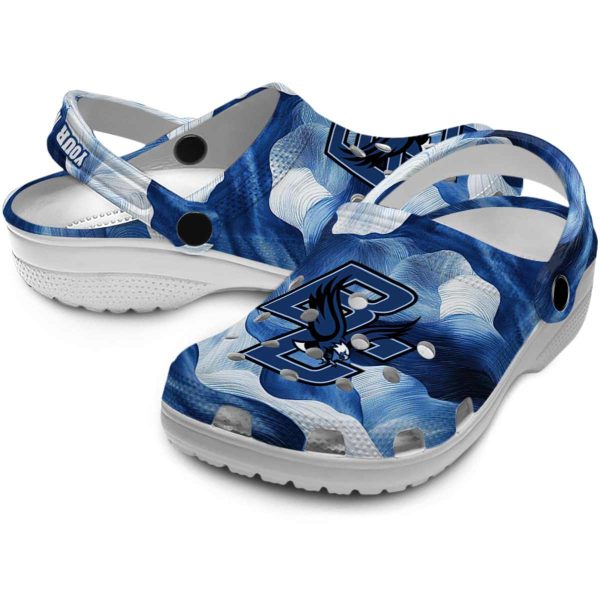 personalized boston college eagles ocean waves clog high quality