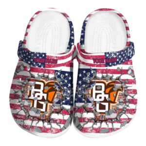 personalized bowling green falcons freedom splinter clog best selling