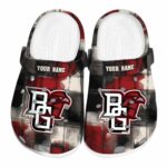 personalized bowling green falcons plaid fusion clog best selling