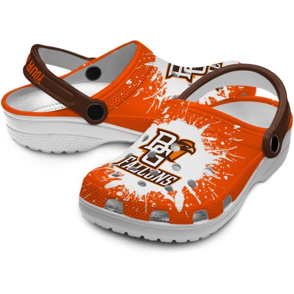 personalized bowling green falcons splash art clog high quality
