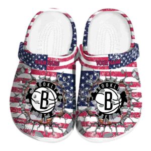 personalized brooklyn nets freedom splinter clog best selling