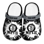 personalized brooklyn nets splash art clog best selling