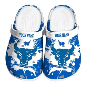 personalized buffalo bulls splatter pattern clog best selling