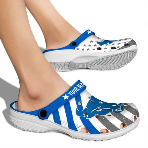 personalized buffalo bulls star spangled graphic clog fashion forward