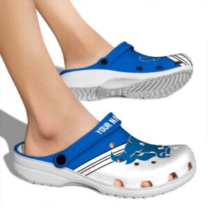 personalized buffalo bulls striped accents clog fashion forward