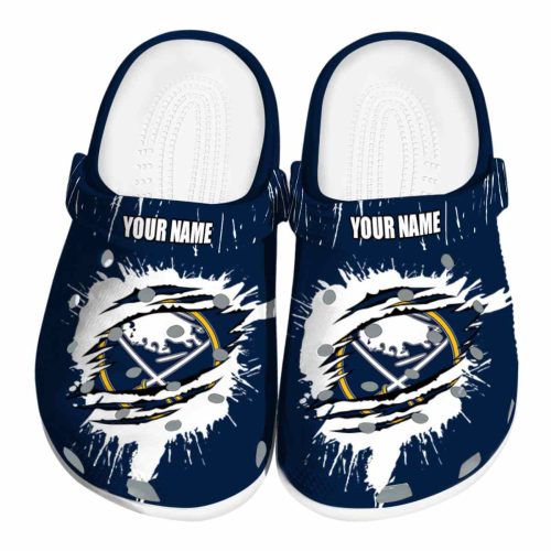 personalized buffalo sabres splash motif background clog best selling