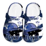personalized byu cougars baseball helmet clog best selling