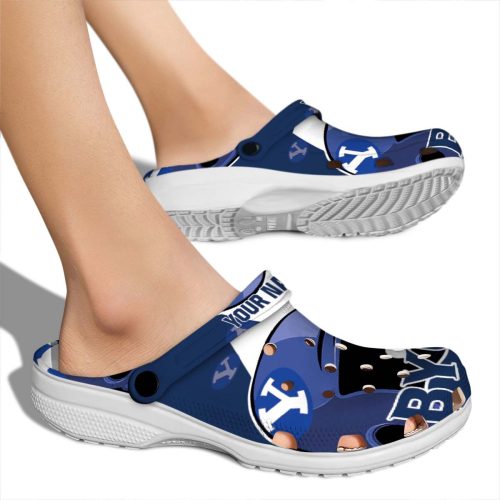 personalized byu cougars baseball helmet clog fashion forward