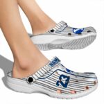 personalized byu cougars pinstripe pattern clog best selling