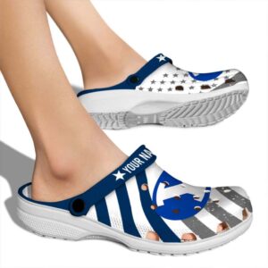 personalized byu cougars star spangled graphic clog fashion forward