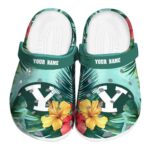 personalized byu cougars tropical vibes clog best selling