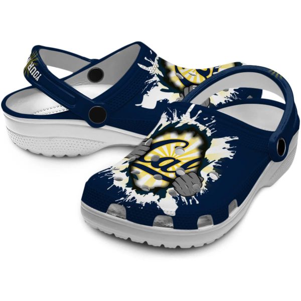 personalized california golden bears gripping hand clog high quality