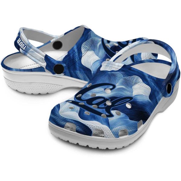 personalized california golden bears ocean waves clog high quality