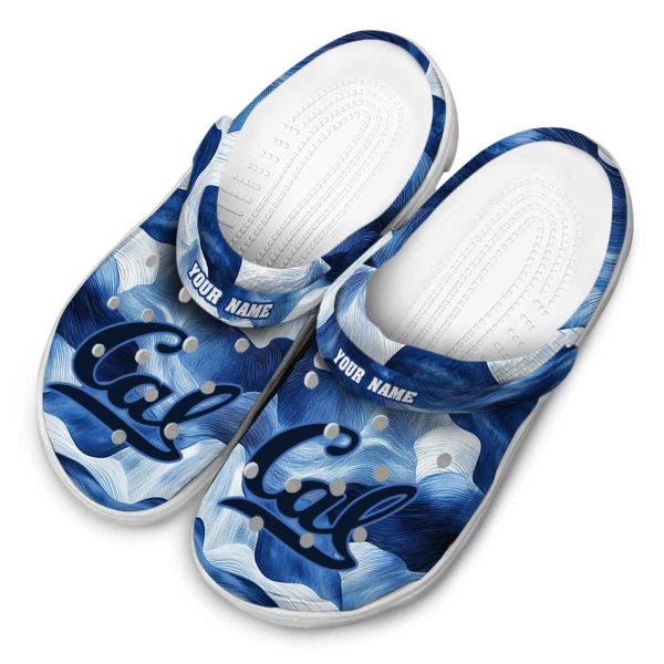 personalized california golden bears ocean waves clog latest model
