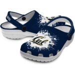 personalized california golden bears splatter background clog best selling