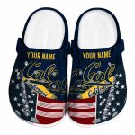 personalized california golden bears star spangled side pattern clog best selling