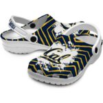 personalized california golden bears zigzag paint burst clog best selling