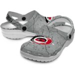 personalized carolina hurricanes cracked texture clog best selling