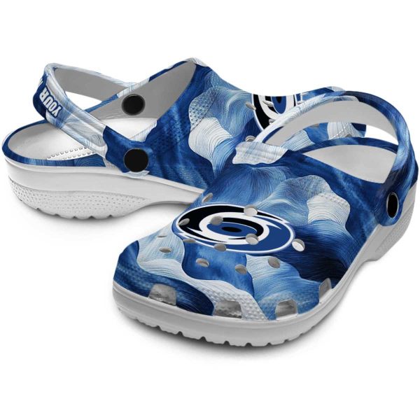 personalized carolina hurricanes ocean waves clog high quality