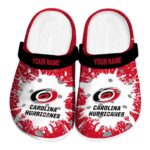 personalized carolina hurricanes splash art clog best selling