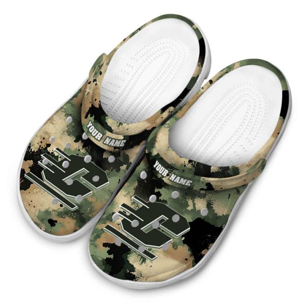 personalized central michigan chippewas camouflage craze clog latest model