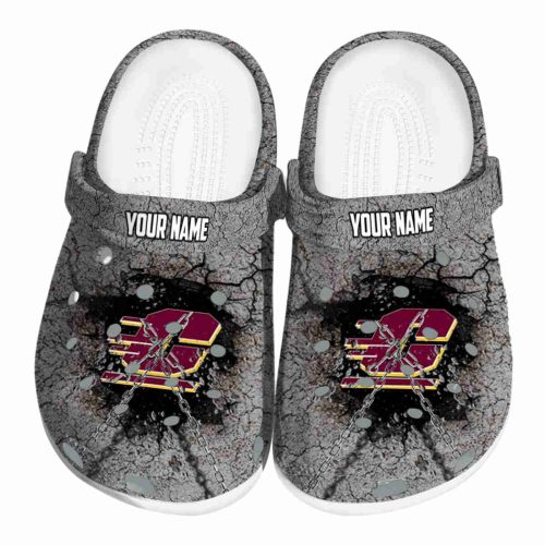 personalized central michigan chippewas cracked ground texture clog best selling