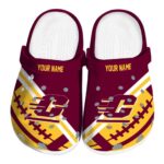 personalized central michigan chippewas football motif clog best selling