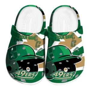 personalized charlotte 49ers baseball helmet clog best selling