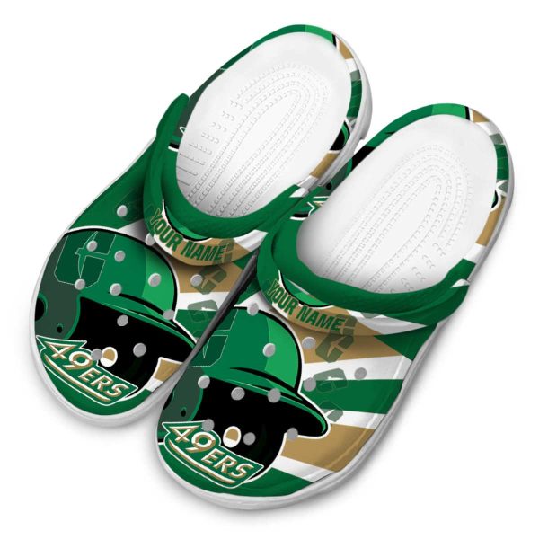 personalized charlotte 49ers baseball helmet clog latest model
