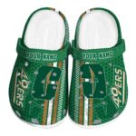 personalized charlotte 49ers contrasting stripes clog best selling